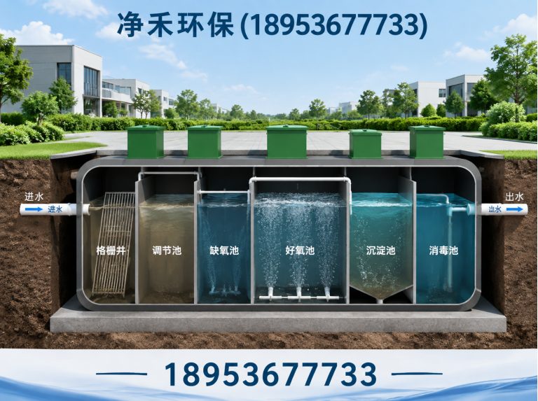 高密市一体化污水处理设备展示图